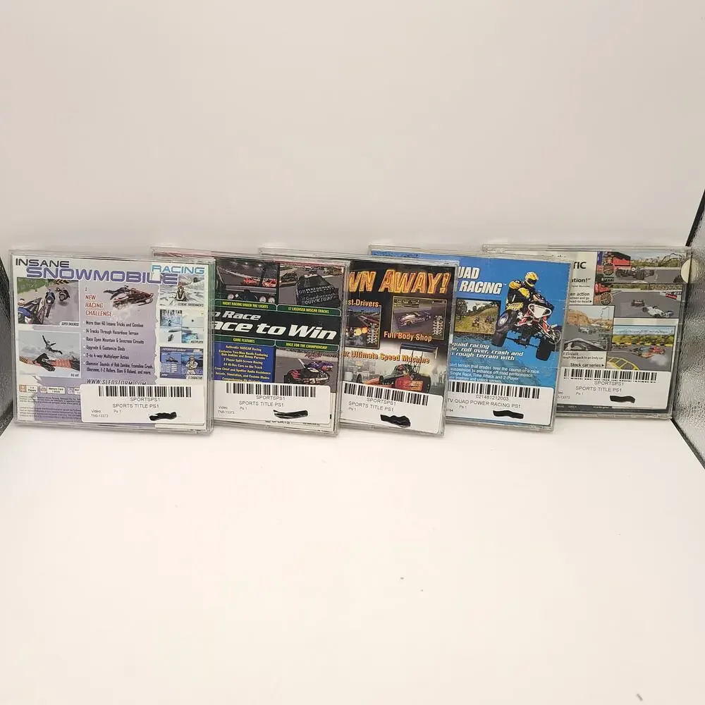 Playstation Lot of 25 Games Spec Ops Sno Cross Asteroids Cyber Tiger Test Drive